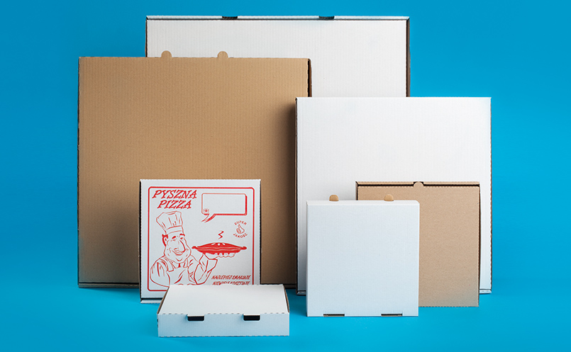 kartony do pizzy - pudełka do pizzy proste